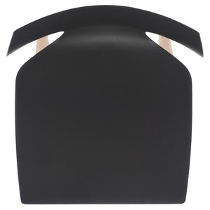 Darnel Stunning Retro Scandinavian Wingback Dining Chair with Elegant Molded Plastic Design