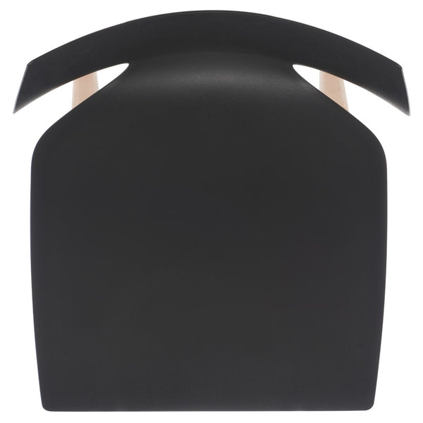 Darnel Stunning Retro Scandinavian Wingback Dining Chair with Elegant Molded Plastic Design