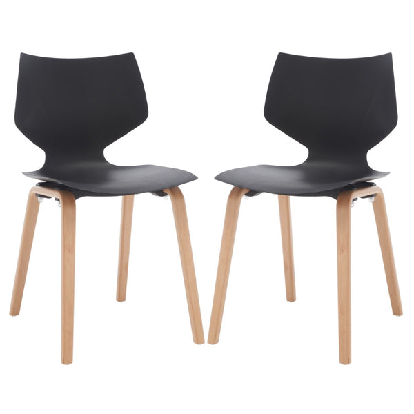 Darnel Stunning Retro Scandinavian Wingback Dining Chair with Elegant Molded Plastic Design