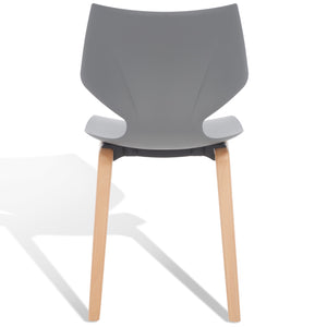 Darnel Stunning Retro Scandinavian Wingback Dining Chair with Elegant Molded Plastic Design