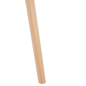 Darnel Stunning Retro Scandinavian Wingback Dining Chair with Elegant Molded Plastic Design