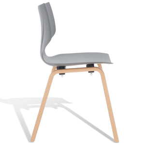 Darnel Stunning Retro Scandinavian Wingback Dining Chair with Elegant Molded Plastic Design