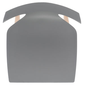 Darnel Stunning Retro Scandinavian Wingback Dining Chair with Elegant Molded Plastic Design