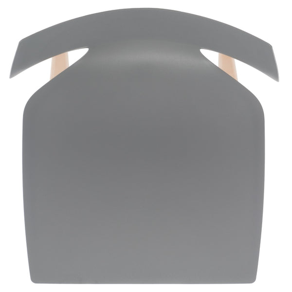 Darnel Stunning Retro Scandinavian Wingback Dining Chair with Elegant Molded Plastic Design