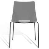 Safavieh Nellie Molded Plastic Dining Chair - Set of 2 Grey / Black Pp / Metal SFV6904C-SET2