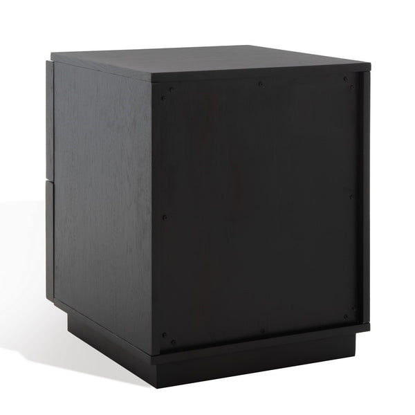 Safavieh Zeus 2 Drawer Nightstand Black SFV7205C