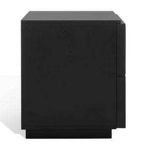 Safavieh Zeus 2 Drawer Nightstand Black SFV7205C