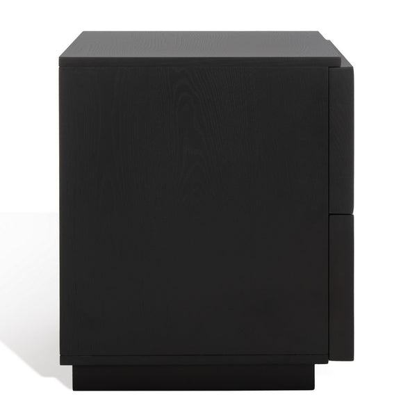 Safavieh Zeus 2 Drawer Nightstand Black SFV7205C