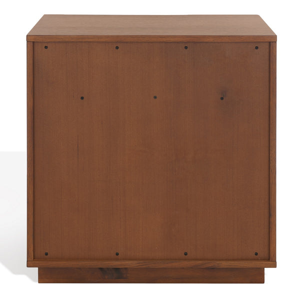 Safavieh Patty 2 Drawer Nightstand Walnut  SFV7207B