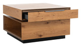 Geraldo Rotating Coffee Table Oak / Black