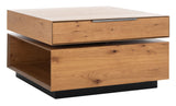 Geraldo Rotating Coffee Table Oak / Black