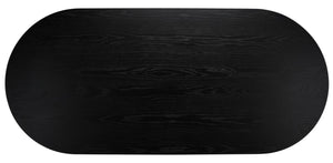 Safavieh Barnett Wood Dining Table Black Wood SFV7223A-2BX