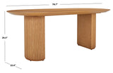 Safavieh Barnett Wood Dining Table Natural Wood SFV7223B-2BX