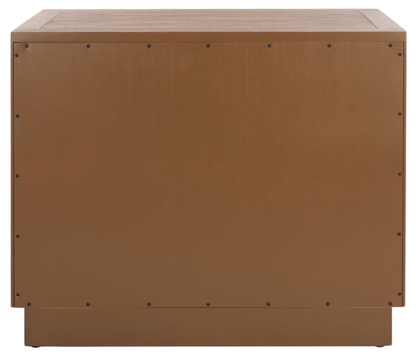 Steve 2 Drawer Wood Nightstand Brown