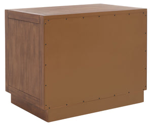 Steve 2 Drawer Wood Nightstand Brown