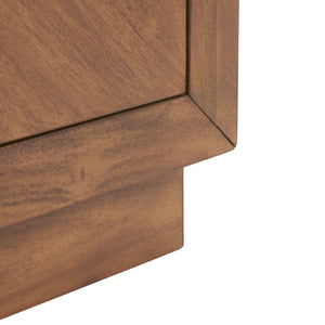 Steve 2 Drawer Wood Nightstand Brown