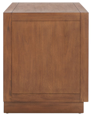 Steve 2 Drawer Wood Nightstand Brown