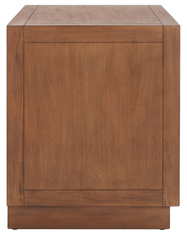 Steve 2 Drawer Wood Nightstand Brown