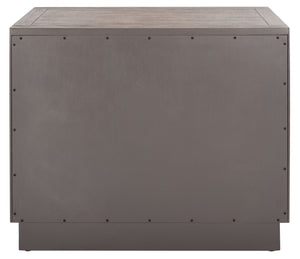 Steve 2 Drawer Wood Nightstand Light Brown