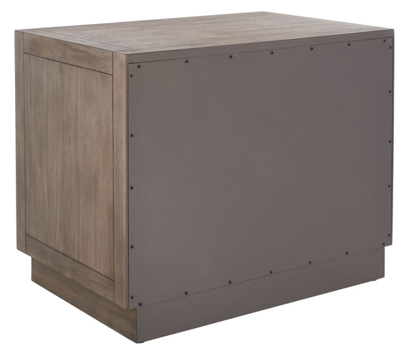 Steve 2 Drawer Wood Nightstand Light Brown