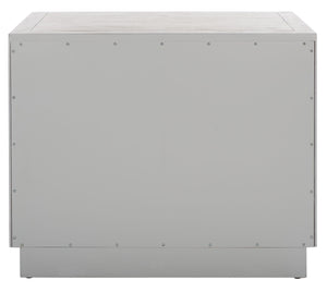 Steve 2 Drawer Wood Nightstand Light Grey