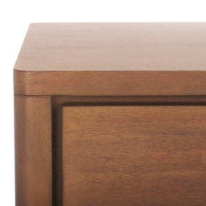 Rosey 3 Drawer Wood Nightstand Brown