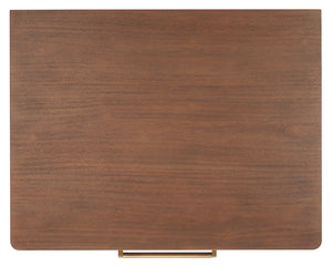 Rosey 3 Drawer Wood Nightstand Brown