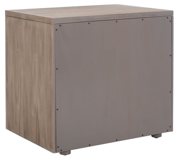 Rosey 3 Drawer Wood Nightstand Light Brown