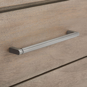 Rosey 3 Drawer Wood Nightstand Light Brown