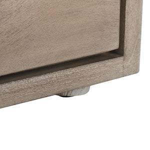 Rosey 3 Drawer Wood Nightstand Light Brown