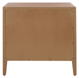 Ariella 1 Drawer Wood Nightstand Brown