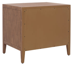 Ariella 1 Drawer Wood Nightstand Brown