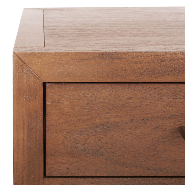 Ariella 1 Drawer Wood Nightstand Brown