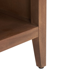 Ariella 1 Drawer Wood Nightstand Brown