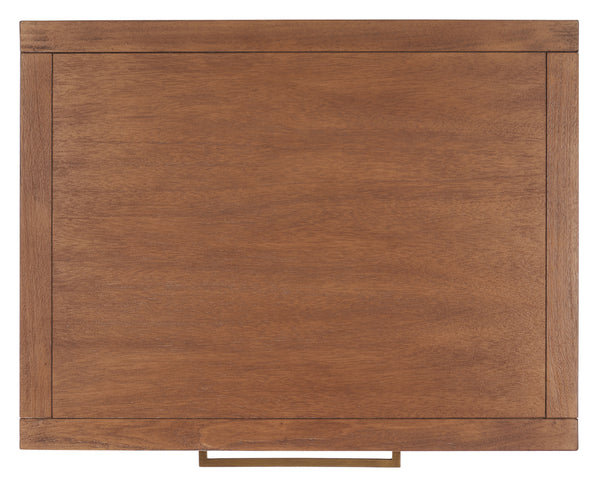 Ariella 1 Drawer Wood Nightstand Brown