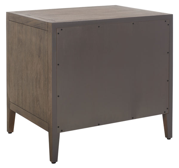 Ariella 1 Drawer Wood Nightstand Light Brown