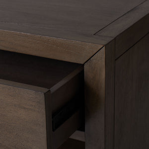 Ariella 1 Drawer Wood Nightstand Light Brown