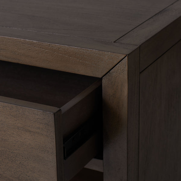 Ariella 1 Drawer Wood Nightstand Light Brown