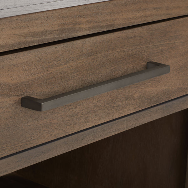 Ariella 1 Drawer Wood Nightstand Light Brown