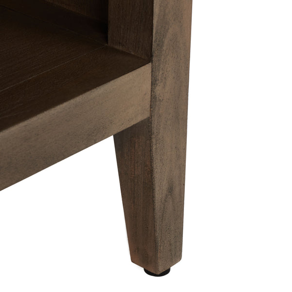 Ariella 1 Drawer Wood Nightstand Light Brown