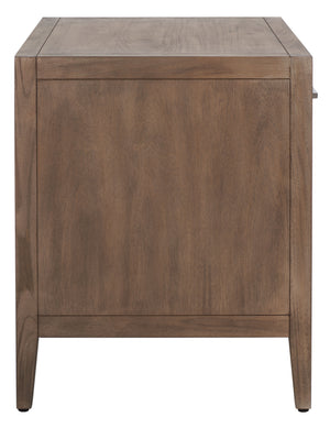 Ariella 1 Drawer Wood Nightstand Light Brown