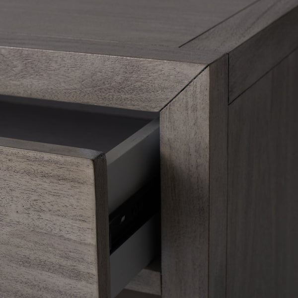 Ariella 1 Drawer Wood Nightstand Light Grey