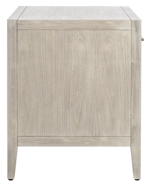 Ariella 1 Drawer Wood Nightstand Light Grey