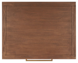 Ariella 3 Drawer Wood Nightstand Brown