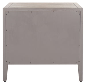 Ariella 3 Drawer Wood Nightstand Light Brown