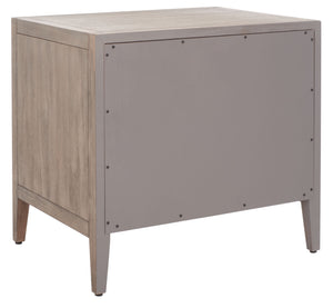 Ariella 3 Drawer Wood Nightstand Light Brown