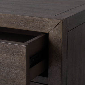 Ariella 3 Drawer Wood Nightstand Light Brown