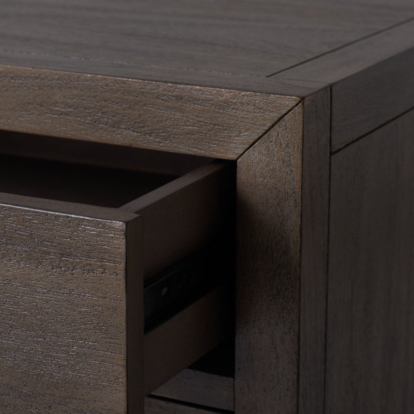 Ariella 3 Drawer Wood Nightstand Light Brown