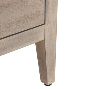 Ariella 3 Drawer Wood Nightstand Light Brown