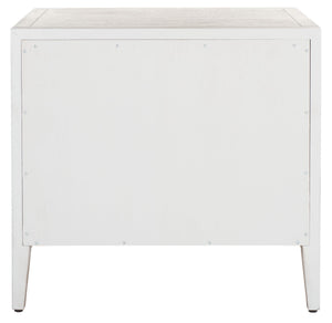 Ariella 3 Drawer Wood Nightstand Light Grey